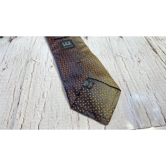 I K E BEHAR new yorkmens necktie 100% silk hand tailored in usa - Picture 4 of 7